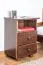 Nachtkommode Kiefer massiv Vollholz nussfarben 005 - Abmessung 60 x 43 x 33 cm (H x B x T)