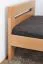 Einzelbett / Gästebett "Easy Premium Line" K6, 120 x 200 cm Buche Vollholz massiv Natur