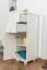Kommode Kiefer massiv Vollholz weiß lackiert 031 - Abmessung 122 x 40 x 47 cm (H x B x T)