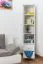 Vitrine Kiefer massiv Vollholz weiß lackiert B013 - Abmessung 190 x 40 x 42 cm (H x B x T)