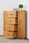 Kommode Kiefer massiv Vollholz Erlefarben Junco 176 – Abmessungen: 100 x 90 x 60 cm (H x B x T)