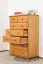 Kommode Kiefer massiv Vollholz Erlefarben Junco 134 – Abmessungen: 117 x 80 x 42 cm (H x B x T)