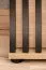 Garderobe Komplett - Set B Angvik, 3-teilig, Farbe: Eiche / Schwarz, ein Garderobenschrank, ein Schuhschrank mit Sitzgelegenheit, vier Haken, inkl. Sitzkissen
