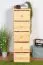 Kommode Kiefer massiv Vollholz natur 032 - Abmessung 122 x 40 x 42 cm (H x B x T)