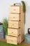 Kommode Kiefer massiv Vollholz natur 032 - Abmessung 122 x 40 x 42 cm (H x B x T)