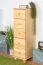 Kommode Kiefer massiv Vollholz natur 032 - Abmessung 122 x 40 x 42 cm (H x B x T)
