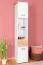 Jugendzimmer - Schrank Dennis 03, Farbe: Esche / Weiß - Abmessungen: 188 x 35 x 40 cm (H x B x T)