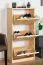 Schuhschrank Schuhkommode Holz massiv, Farbe: Natur 115x58x30 cm, für Garderobe, Vorzimmer, Flur