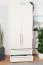 Drehtürenschrank / Kleiderschrank Siumu 03, Farbe: Beige / Beige Hochglanz - 224 x 92 x 56 cm (H x B x T)