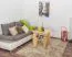 Couchtisch Kiefer massiv Vollholz natur 005 – Abmessung 60 x 65 x 65 cm (H x B x T)