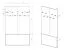 Garderobe | Farbe: Kaschmir / Braun | 8 Haken | Maße: 90 x 34 x 55 cm | inkl. Samtpolster | Haken: Schwarz | ABS-Kantenschutz | für den Vorraum