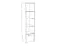 Kinderzimmer - Regal Koa 06, Farbe: Weiß / Violett - Abmessungen: 203 x 50 x 42 cm (H x B x T)