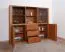 Vitrine Jussara 12, Farbe: Bernstein, Eiche teilmassiv – 150 x 178 x 42 cm (H x B x T)