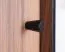 Schrank Mairenke 02, Farbe: Walnuss / Schwarz matt - Abmessungen: 191 x 59 x 55 cm (H x B x T)