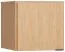Aufsatz für eintürigen Kleiderschrank Patitas, Farbe: Eiche - Abmessungen: 45 x 47 x 57 cm (H x B x T)
