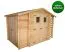 Gerätehütte Eisenstadt - 3,12 x 2,00 Meter aus 19mm Blockbohlen inkl extra Lagerraum und Kaminholzunterstand