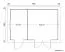 Holz-Gartenhaus 3,67 x 5,45 Meter (inkl. Dach) | 2 Fenster | 40 mm Blockbohlen |natur unbehandelt | Satteldach | inkl. Fußboden | aus nordischer Fichte Abbildung