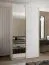 Kleiderschrank / Schiebetürenschrank | 2 Schiebetürenschränke | 245,5 x 130 x 64 cm | 6 Fächer | Soft-Close | 2 Kleiderstangen | Farbe: Weiß | Spiegel