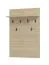 Garderobe | 6 Haken | Farbe: Eiche light Port | ABS-Kanten | 1 Ablagefläche | Maße: 77 x 19,5 x 115 cm | Haken: Schwarz | für den Eingangsbereich