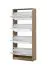 Schuhschrank mit vier Kipptüren Gradide 09, Farbe: Eiche Sonoma, Spiegel-Front, acht Fächer, ABS-Kanten, Maße: 155,5 x 67 x 28 cm, für den Vorraum