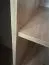 Schiebetürenschrank Mina in Weiß/Eiche, Front aus laminierter Platte, Anti Staubbürsten, Lamellen und Stahlgriff in schwarz, 235,2 x 190 x 60 cm, robust