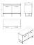 Garderobe Komplett - Set C Crina, 5-teilig, ein Schrank, ein Spiegel, eine Kommode, ein Schuhschrank mit Sitzkissen, eine Garderobe mit Spiegel, ABS-Kantenschutz
