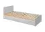 Einzelbett im modernen Design Susort 08, Farbe: Eiche Artisan / Grau - Abmessungen: 90 x 200 cm