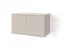 Hängeschrank mit zwei Drehtüren Boquilla 07, Farbe: Kaschmir, Push-to-open Funktion, vier Fächer, schlichtes Design, Maße: 40 x 70 x 40 cm, für den Vorraum
