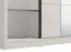 Kleiderschrank mit einer Spiegeltür Apatin 02, Schiebetürenschrank, zwei Kleiderstangen, 1,8 Meter breit, fünf Fächer, Farbe: Kaschmir, Maße: 215,5 x 180 x 60 cm