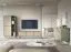 Modernes Regal mit genügend Stauraum Crewe 05, Farbe: Eukalyptus / Eiche - Abmessungen: 160 x 80 x 38 cm (H x B x T)