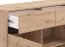 Kommode | 3 Drehtüren | 1,5 m breit | Farbe: Eiche Artisan | 3 Schubladen | Maße: 157 x 40 x 90 cm | Sideboard | ABS-Kanten | 6 Fächer | Beine: Schwarz