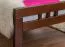 Kinderbett / Jugendbett "Easy Premium Line" K8, Buche Vollholz massiv dunkelbraun lackiert - Maße: 90 x 190 cm