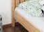 Kinderbett / Jugendbett Buche massiv Vollholz natur 107, inkl. Lattenrost - Abmessung 90 x 200 cm (B x L)