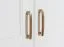 Drehtürenschrank / Kleiderschrank Lotofaga 16, Farbe: Weiß / Walnuss - 227 x 236 x 59 cm (H x B x T)