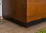 Hängeschrank "Postira" 18, Farbe: Walnuss / Schwarz, teilmassiv, Türanschlag Rechts - Abmessungen: 120 x 42 x 34 cm (H x B x T)