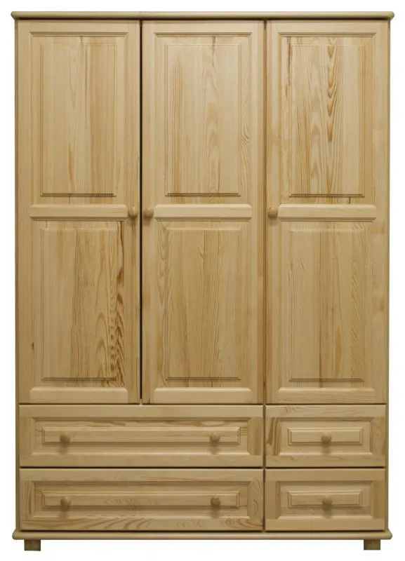 Kiefer Kleiderschrank 120 cm Breite