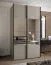 Kleiderschrank / Schiebetürenschrank | 2 Kleiderstangen | 245,5 x 140 x 64 cm | Soft-Close | Spiegel | Soft-Close | 6 Fächer | Farbe: Kaschmir