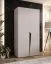 Kleiderschrank | 1 Fach | Farbe: Kaschmir | 1 Kleiderstange | Soft-Close-Funktion | 1 Meter breit | Griffe: Schwarz | ABS-Kanten | Maße: 100 x 52 x 202 cm