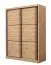 Kleiderschrank / Schiebetürenschrank mit sechs Fächer Panevo 02, Farbe: Eiche Artisan, eine Kleiderstange, Maße: 215,5 x 166 x 60 cm, stilvoll