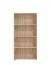 Bücherregal Knide 08, Farbe: Eiche Sonoma, vier Fächer, ABS-Kantenschutz, gut kombinierbar, Maße: 142 x 70 x 24,5 cm, für Wohnzimmer