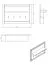 Garderobe mit vier Haken Banat 25, Farbe: Eiche Artisan / Graphitgrau / Grau Matt, eine Ablagefläche, ABS-Kanten, Maße: 57 x 86,5 x 19,5 cm, für den Vorraum