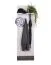 Garderobe Knoxville 23, Farbe: Kiefer Weiß / Grau - Abmessungen: 136 x 40 x 20 cm (H x B x T)