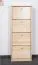 Massivholz-Schuhschrank, Farbe: Natur 150x58x29 cm Abbildung