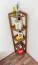 Standregal, 30 cm breit, Kiefer Holz-Massiv, Farbe: Eiche Abbildung