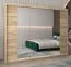 Schiebetürenschrank / Kleiderschrank Jan 06D mit Spiegel, Farbe: Eiche Sonoma - Abmessungen: 200 x 250 x 62 cm (H x B x T)