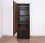 Schrank Mairenke 02, Farbe: Walnuss / Schwarz matt - Abmessungen: 191 x 59 x 55 cm (H x B x T)