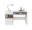 Jugendzimmer - Schreibtisch Lede 10, Farbe: Grau / Weiß - Abmessungen: 76 x 125 x 55 cm (H x B x T)
