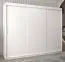 250 cm breiter Kleiderschrank mit 10 Fächern und 3 Türen | Farbe: Weiß Abbildung