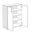 Garderobe Komplett - Set B Ainsa, 5-teilig, Farbe: Eiche Braun