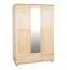 Kiefer Kleiderschrank 120 cm Breite